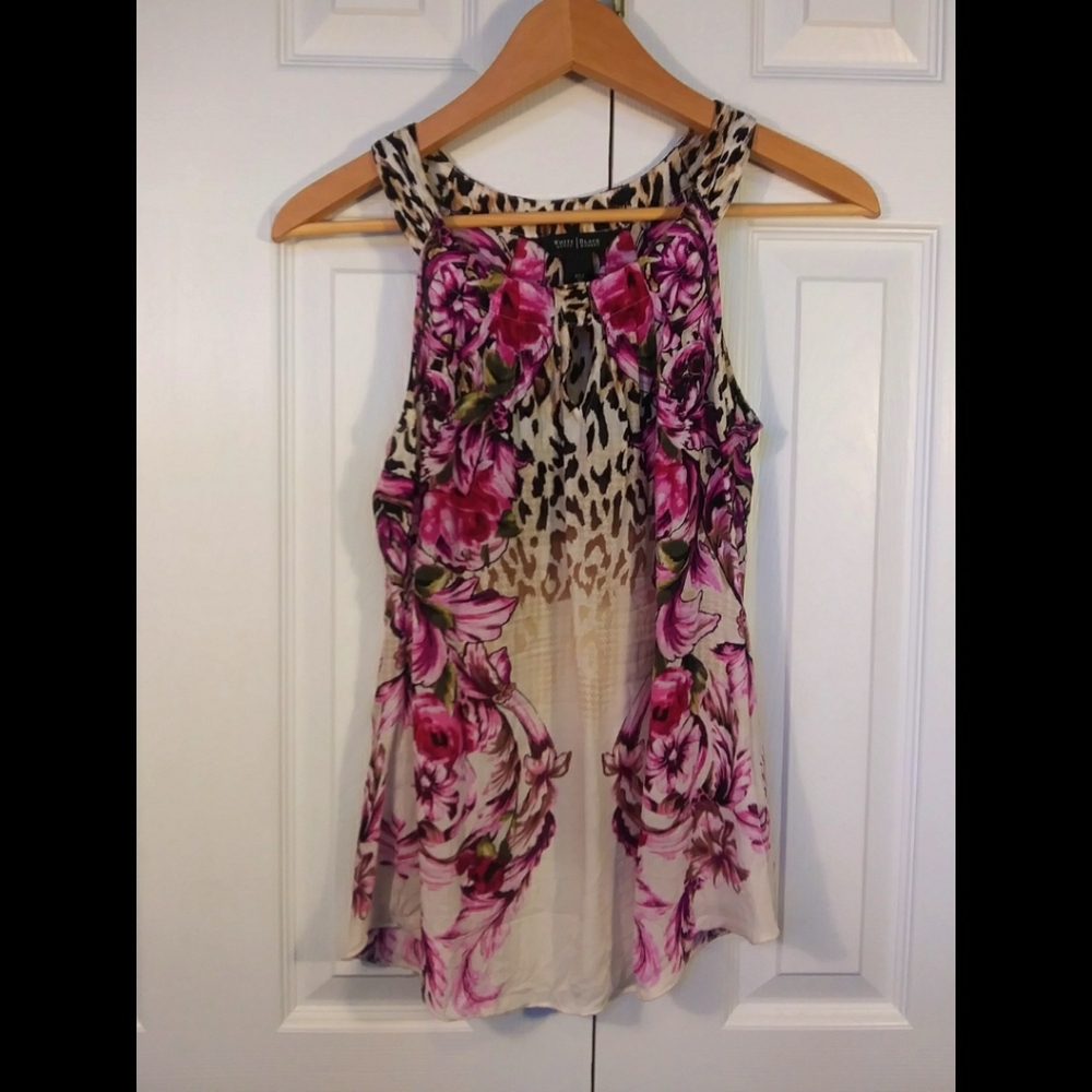 Silk racerback tank top